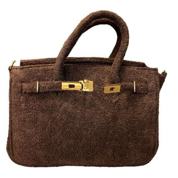 Terry Bag 35, bruin met gouden hardware