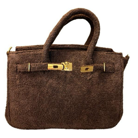Terry Bag 35, bruin met gouden hardware