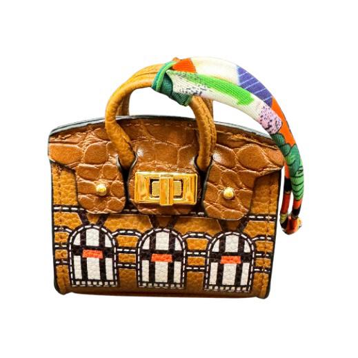 Bagcharm mini tasje bruin