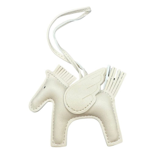 Bagcharm paardje off white