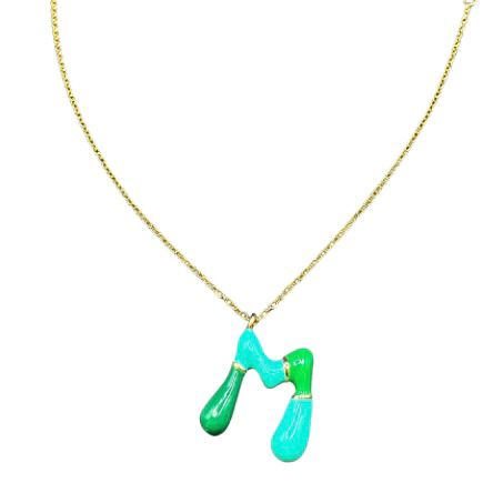 Initiaal ketting M