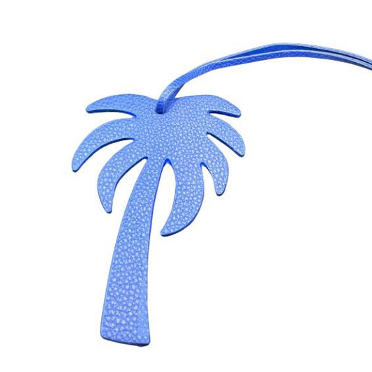 Bagcharm palmboom blauw
